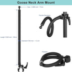 Gooseneck Phone Holder for Mic Stand/Music Stand/Stroller/Treadmill/Spin - Image 7