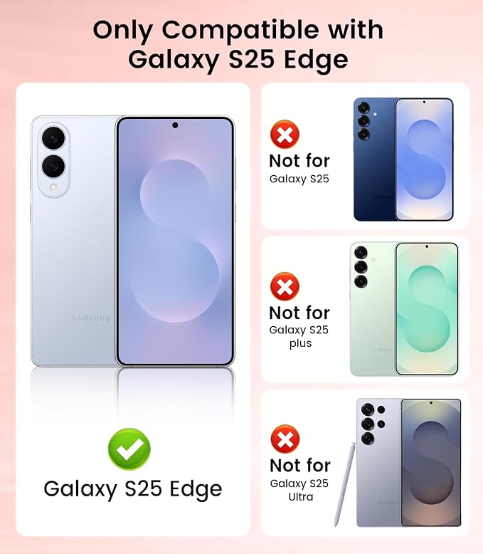 Slim Thin for Samsung Galaxy S25 Edge Case, Compatible - Image 2