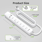 GHome Smart Power Strip 15A, 2.4G WiFi Smart plugs that work - Image 8