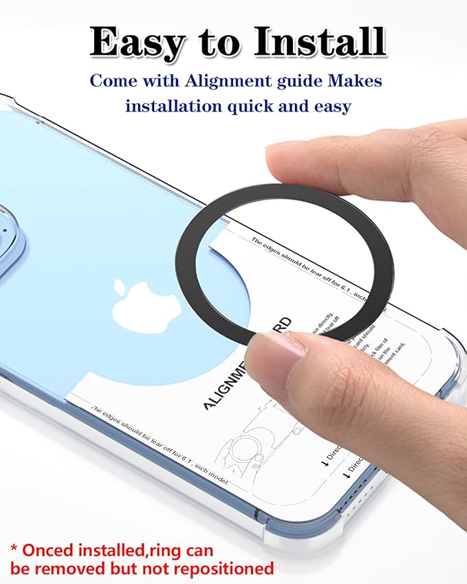 Metal Rings 10PCS, Ultra-Thin for MagSafe Sticker, Magnetic Adapter, Phone - Image 2