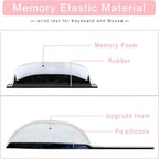 Memory Foam Set Wrist Rest Pad & Mouse Wrist Rest Support, Ergonomic Design - Image 3