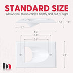 BestMounts - 10 Pack Inner Nose Behind Wall Cable Management TV Cord Hider - Image 2
