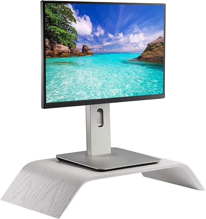 SAMDI Wooden Computer Monitor Stand, Desktop Accessories, Laptop Stand - Image 8