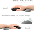 UnivoColors Design-Wave Wrist Rest, Artificial Sheepskin+Memory - Image 2