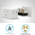 Multi Plug Outlet Extender, VINTAR 3 Outlet Adapter, Grounded Wall Tap Adapter - Image 7