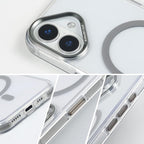 for iPhone 16 Case with 62.99 inch Lanyard, Classic Clear&Gray Magnetic Phone - Image 5