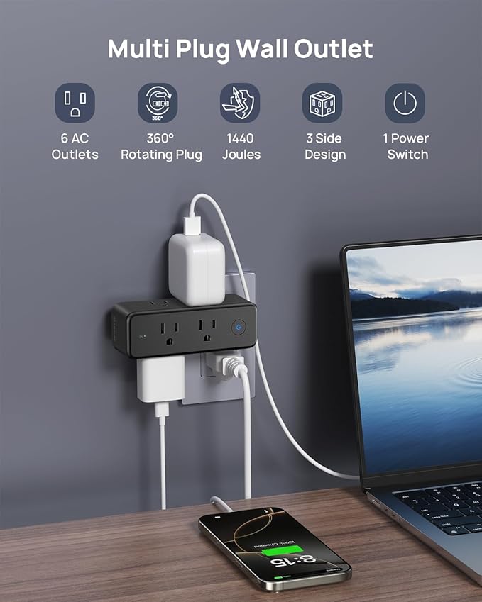 TROND Outlet Extender Surge Protector - Image 2