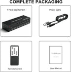 7 Way HDMI Switch 4k@60Hz HDMI Switcher 7 in 1 Out HDCP 2.0 Manual HDMI 2.0 Hub - Image 7