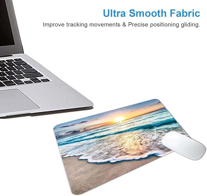 Beach Sunset Mouse Pad, Cute Mouse pad, Custom Small Mouse Pads - Image 4