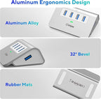 intpw USB 3.0 Hub, Aluminum 4 Port USB Data Hub 3.0 Port Extender Splitter - Image 4