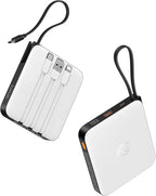VRURC Portable Charger with Built-in 4 Cables, 10000mAh Battery Pack PD 20W by Home