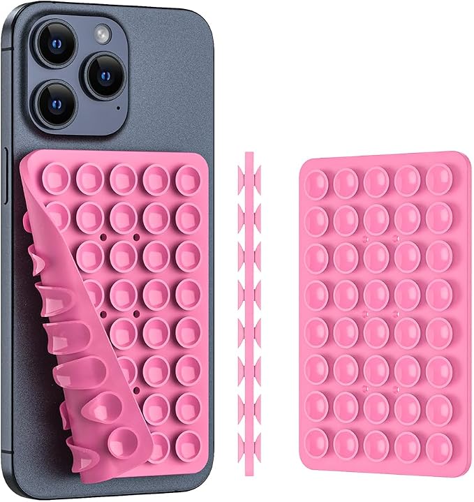 Double Sided Silicone Suction Phone Holder Mount, Silicon Accessory - Image 2