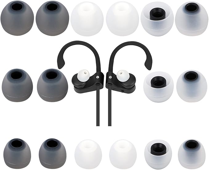 Earbud Tips Ear Bud Tips Soft Anti Slip Washable and Reusable Silicone by Unknown