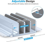 OMOTON Vertical Laptop Stand, Desktop Aluminum Mac Book Stand - Image 4