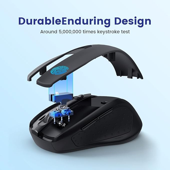 Wireless Mouse, D-09 Computer Mouse USB Cordless Mice - Image 2