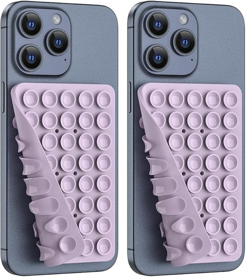 2PACK Silicone Double Sided Suction Phone Case Mount, Detachable Hands Free & by CMZZ