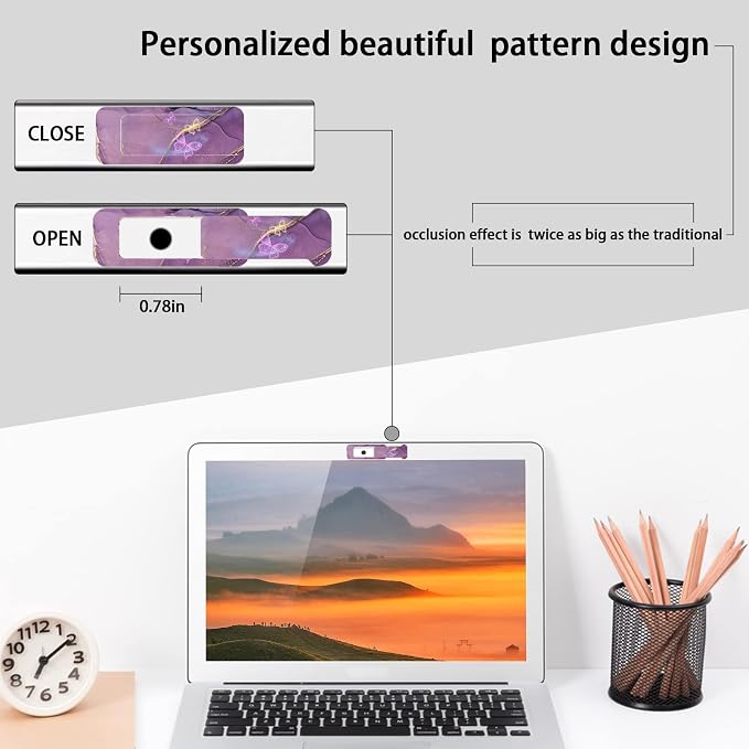 Webcam Cover, 3 Pieces, Laptop Camera Cover, Privacy Shielding Capacity is - Image 4
