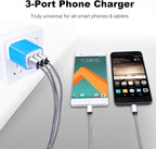 Wall Charger Adapter, USB Cubes, SE 2020, 11 Plus, Samsung GalaxyS24, S21 Ultra - Image 5