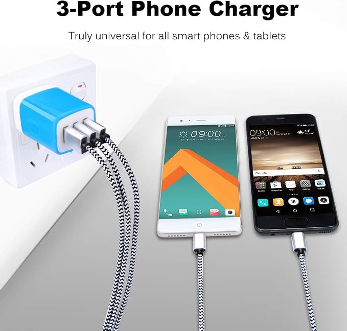 Wall Charger Adapter, USB Cubes, SE 2020, 11 Plus, Samsung GalaxyS24, S21 Ultra - Image 5