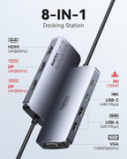 USB C Docking Station Dual Displayport Monitor, USB C Hub Displayport - Image 2