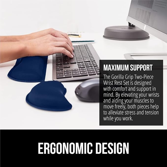 GORILLA GRIP Silky Gel Memory Foam Wrist Rest - Image 4