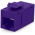 Everest RJ45 CAT6 Keystone Coupler in Purple by EverestMediaSolutions