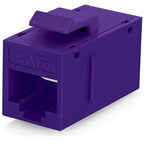 Everest RJ45 CAT6 Keystone Coupler in Purple by EverestMediaSolutions