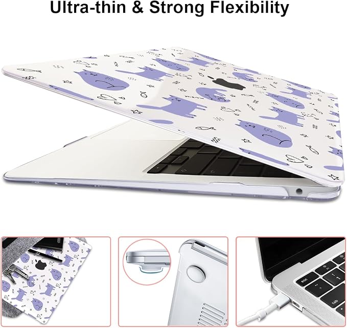 Compatible with 2021 2020 2019 2018 MacBook Air 13 inch Case M1 A2337 A2179 - Image 5
