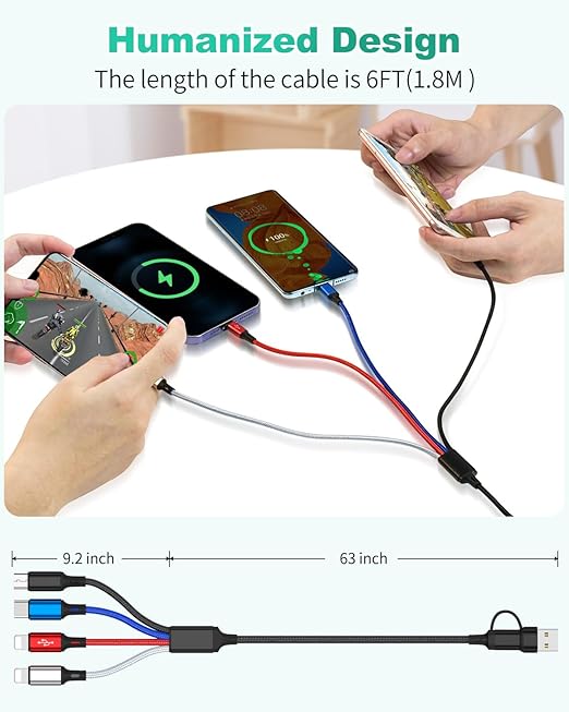 HanCenDa 4 in 2 Multi Charging Cable - Image 6