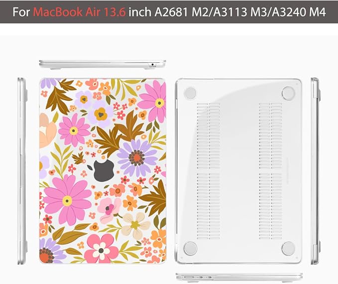Teryeefi Compatible for MacBook Air 13.6 inch Case A3240 A3113 A2681, - Image 7