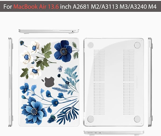 Teryeefi for MacBook Air M4 M3 M2 13.6 inch Case 2025 2024-2022, Fit Model - Image 7