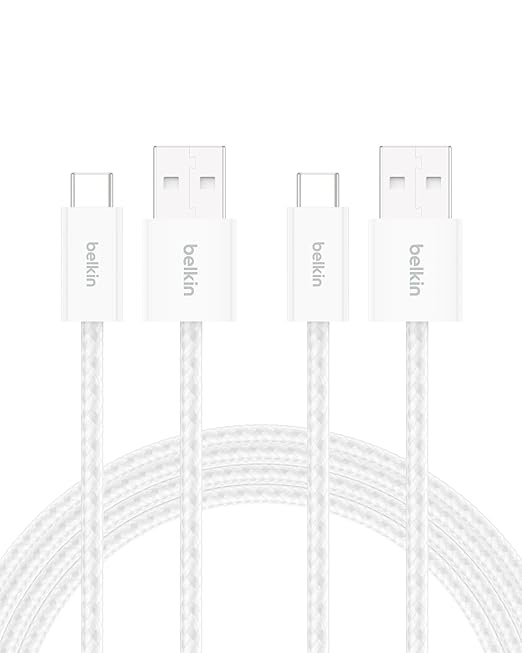 Belkin USB A to USB C Cable 2-Pack, 15W by Belkin
