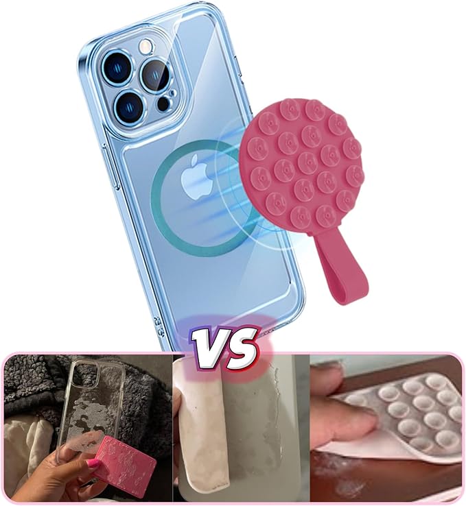 Magnetic Suction Cup Phone Mount, Silicone Suction Stand Holder, Compatible - Image 2