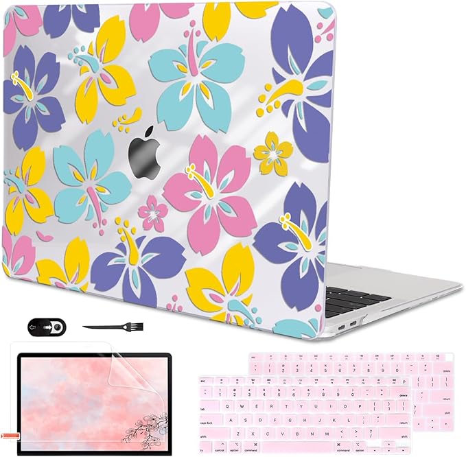for MacBook Air 13 Inch Case 2021 2020 2019 2018, Pattern Plastic Hard Shell by LCMOCICO