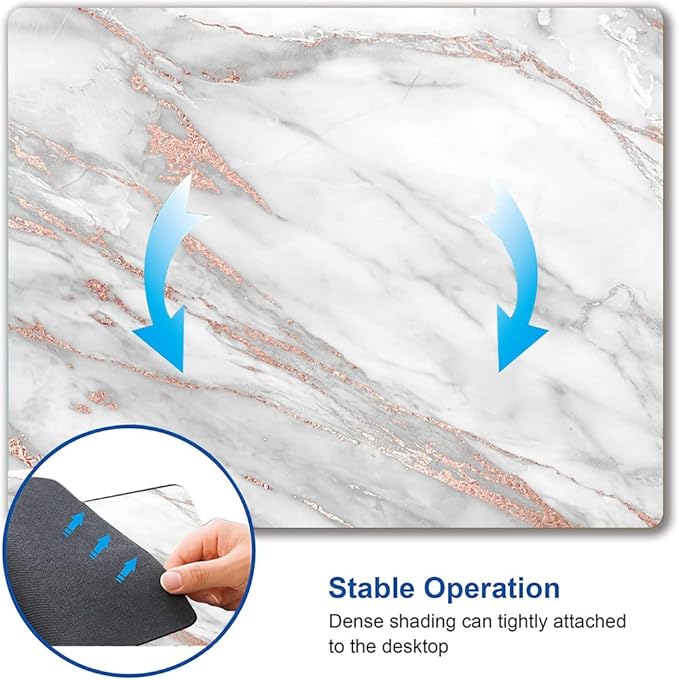 Mouse Pad, Marble Mouse Pad, Premium-Textured Mouse Mat Square Waterproof - Image 5