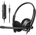 Wired Headset with Microphone for PC Laptop by awatrue