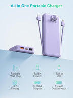 Portable Charger, 12000mAh 22.5W USB C Fast Charging Power Bank - Image 9