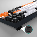 MageGee 75% Mechanical Gaming Keyboard, LED White Backlit, 87 Keys Compact TKL - Image 5