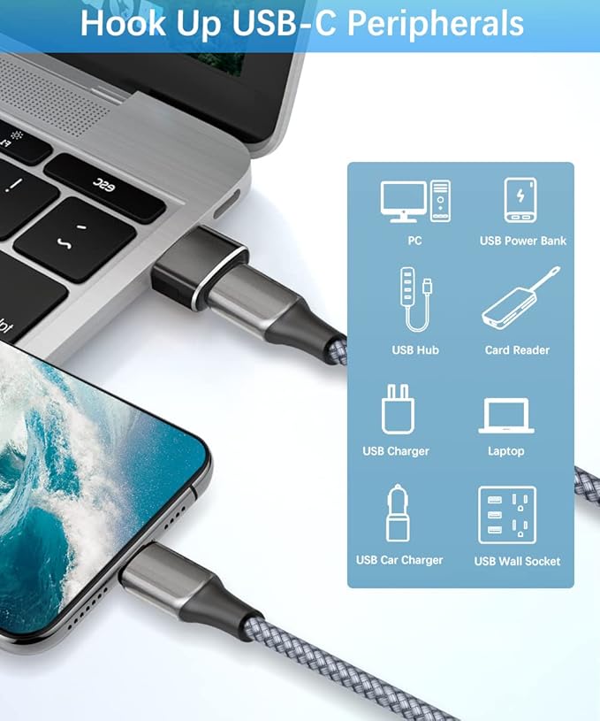 Elebase 4Pack USB to USB C Adapter - Image 6