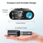 OHLPRO Retractable Car Charger Cigarette Lighter Adapter, 168W 5 in 1 Fast - Image 5