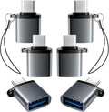 USBC to USB Adapter 6 Pack, USB C to A Adapter, USBC Male to USBA Female by AiNEERich