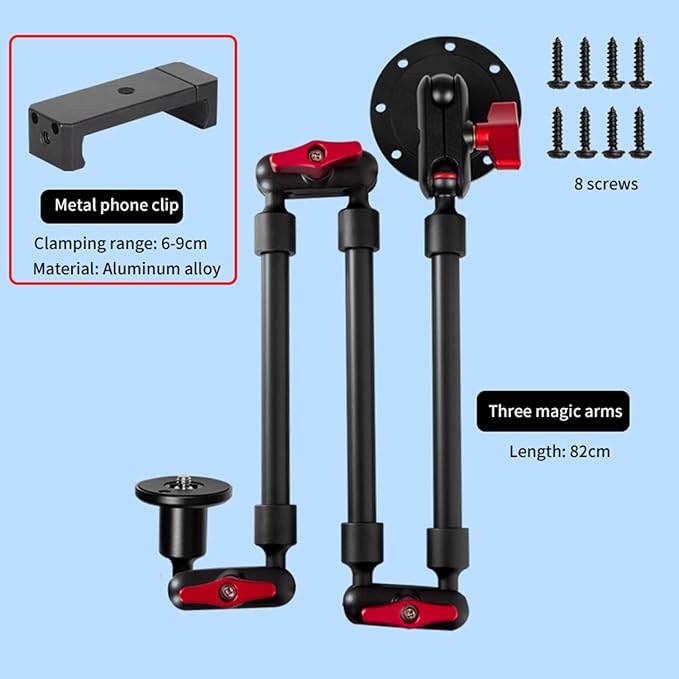 Super Upgraded Magic Arm with LED, 82cm Length, Phone Wall Mount Holder Bracket - Image 2