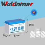 12V 10Ah LiFePO4 Battery, Lithium Battery - Image 7