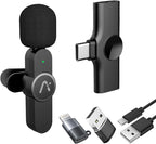 Wireless Clip Mic, Wireless Lavalier Microphones, Lapel Clip-on Microphone by Aisizon