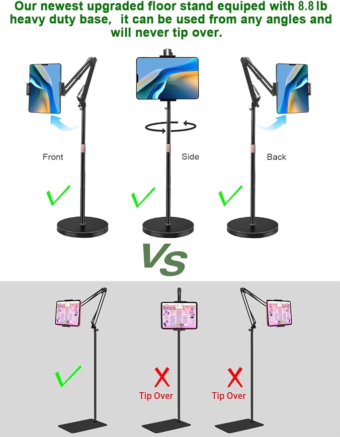 Tablet Floor Stand, Overhead Bed Phone Stand - Image 4