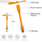 Mini USB Fan, Portable Pocket Fan USB-A Powered Little Cooler, Quiet Operation - Image 4