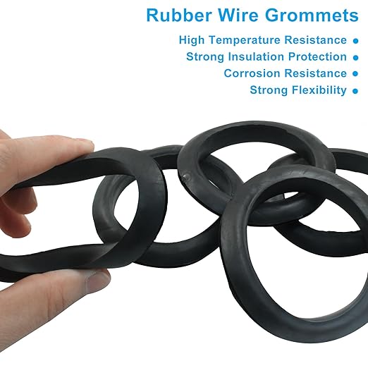6 Pcs Rubber Grommets, 2-3/8" Inside Diameter 2-1/2" Drill Hole Rubber Wire - Image 3