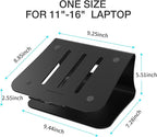 Laptop Stand, Aluminum Notebook Holder Riser Heat-Vent - Image 2