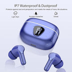 Wireless Earbuds, IP7 Waterproof in Ear Earphones, LED Display Ear buds - Image 7