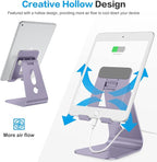 OMOTON Adjustable Tablet Stand for Desk, Upgraded Longer Arms for Greater - Image 5